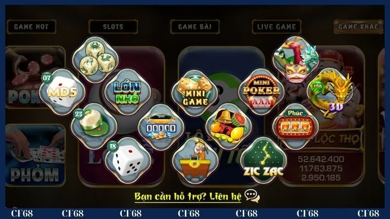Mini Game cực nhanh rinh thưởng khủng cùng CF68 Mini Game cực nhanh rinh thưởng khủng cùng CF68